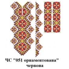 ЧС "051 орнаментована" червона ЧС "051 орнаментована" червона