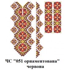ЧС "051 орнаментована" червона