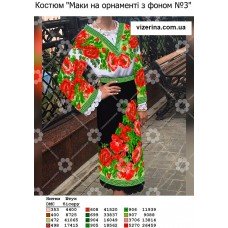 ПЖ "Маки на орнаменті з фоном №3" ПЖ "Маки на орнаменті з фоном №3"